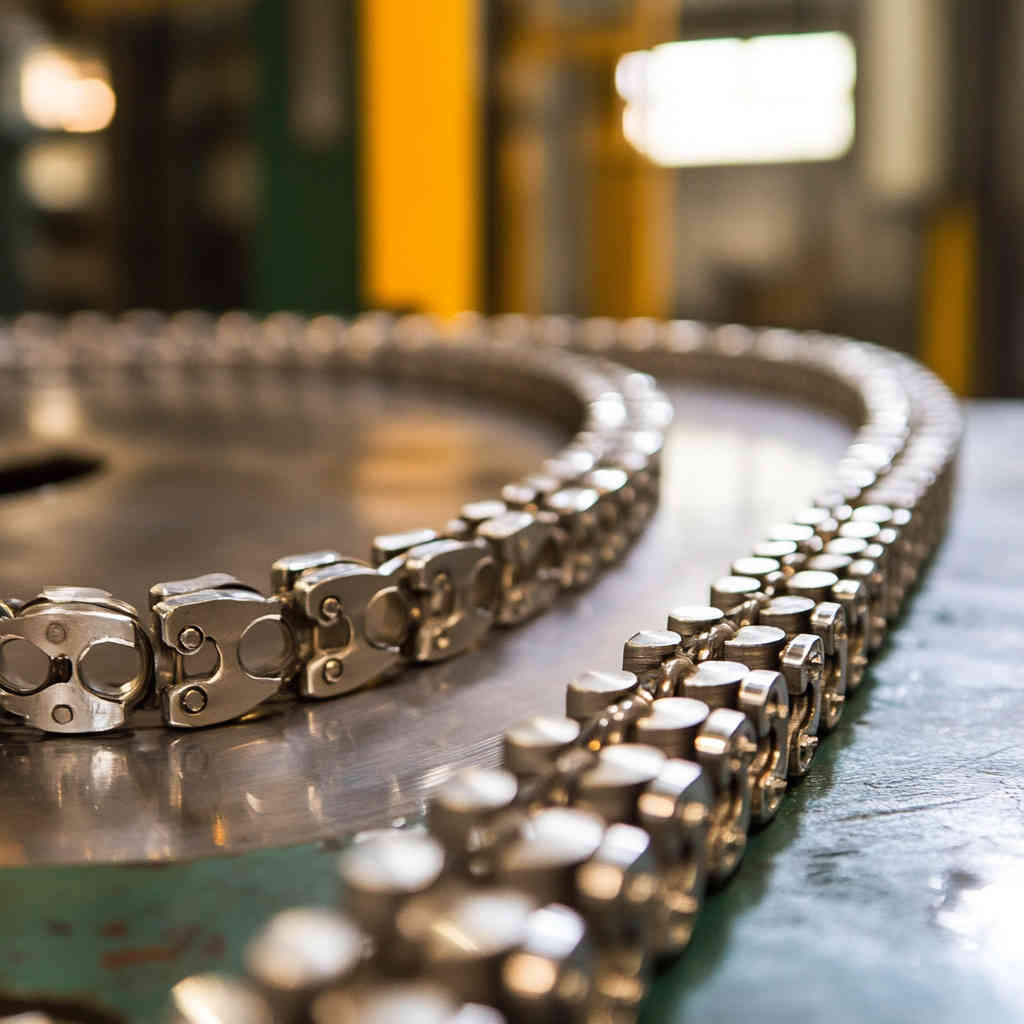Hollow pin chains in manufacturing